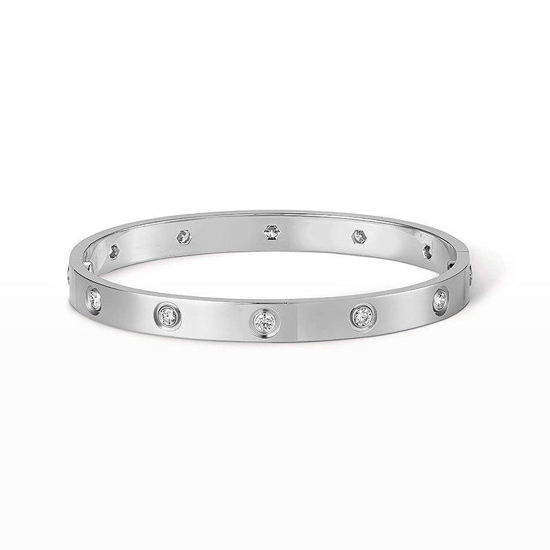 [LORA]LOVE BRACELET 6.1MM 10 DIAMONDS