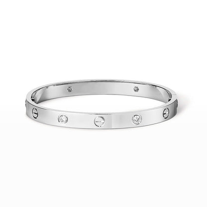 [LORA] LOVE BRACELET 6.1MM 4 DIAMONDS