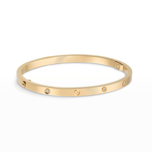 [LORA]LOVE BRACELET 3.65MM 6 DIAMONDS
