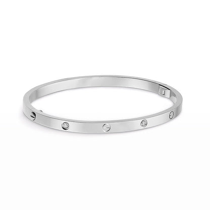 [LORA]LOVE BRACELET 3.65MM 6 DIAMONDS