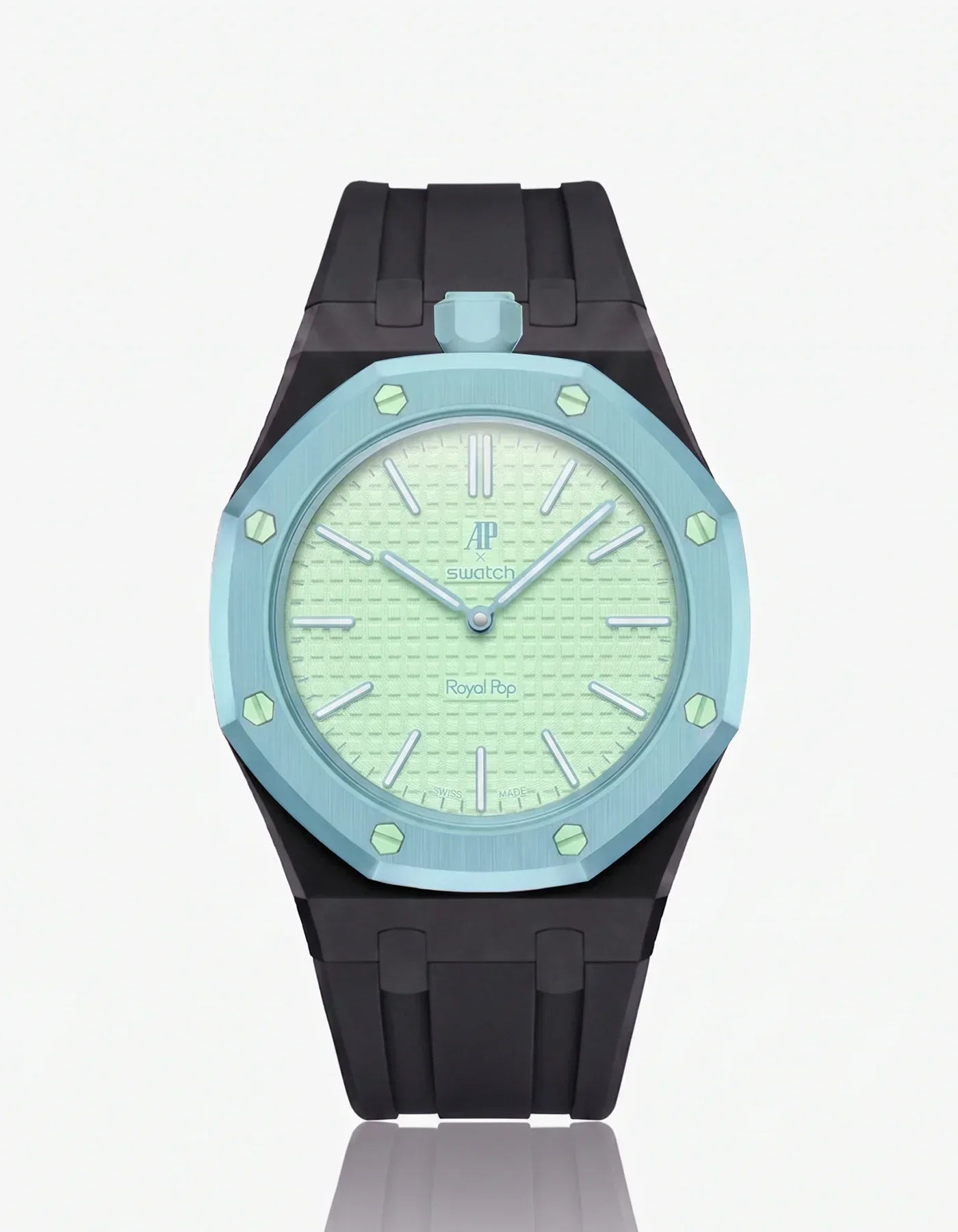 Silicone Strap & Case  Royal Pop  Blaue Acht(Customize  Colors)