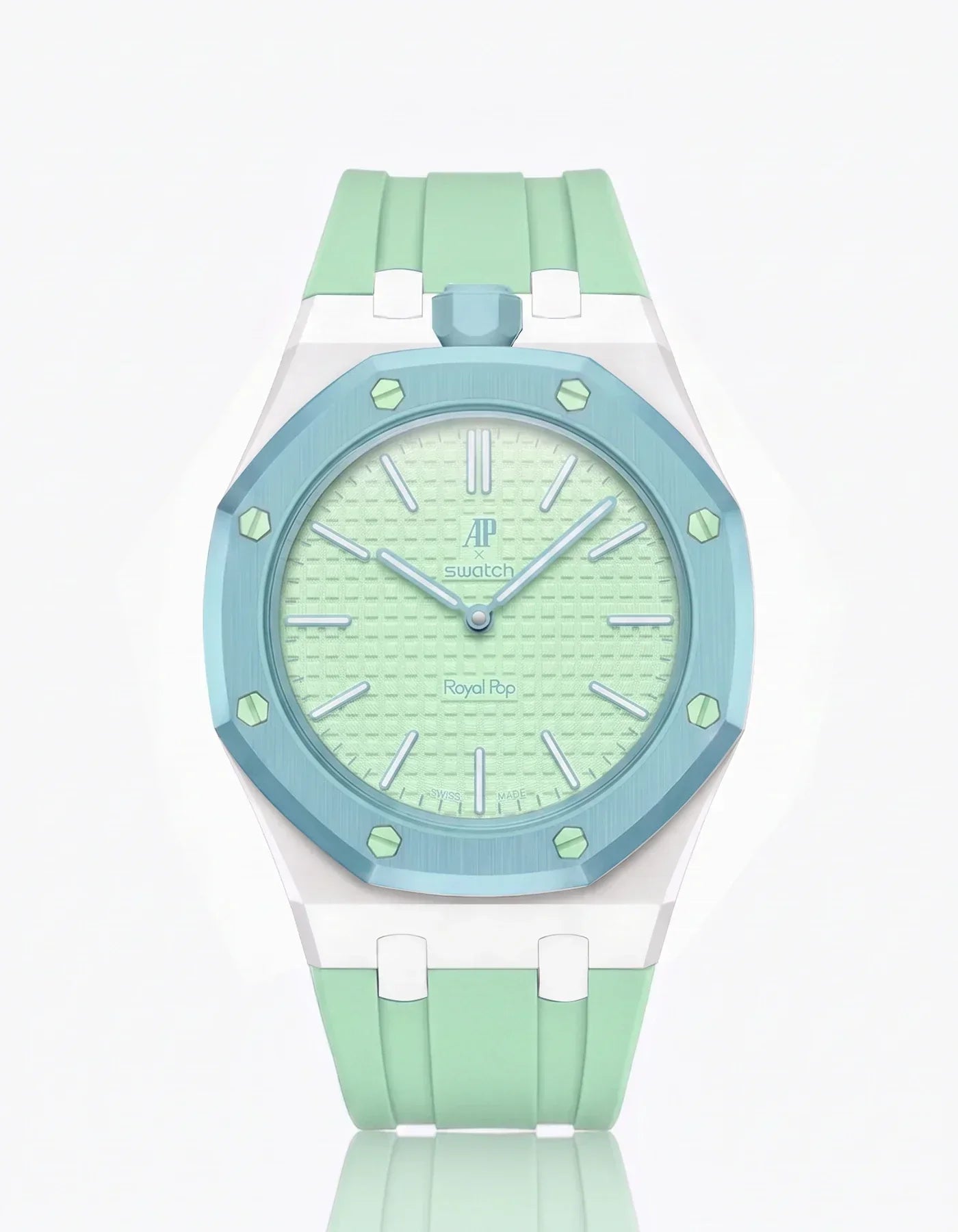 Silicone Strap & Case  Royal Pop  Blaue Acht(Customize  Colors)