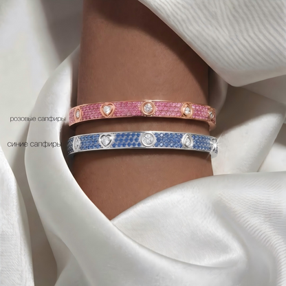 [Lora]2026 PAVE GEMSTONE LOVE BRACELET 6.1MM 10 DIAMONDS