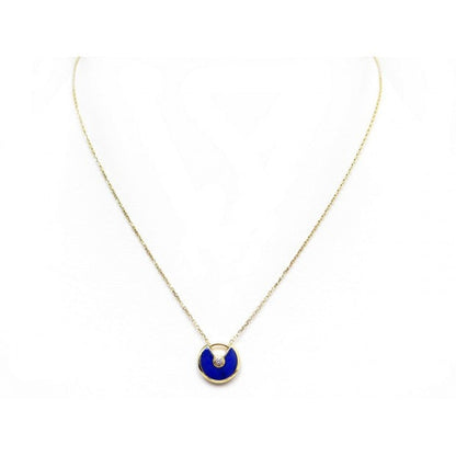 [LORA]AMULETTE ROSE GOLD AGATE NECKLACE
