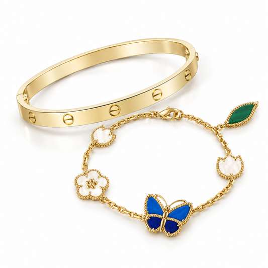 [Lora]Lucky Spring & Love Bracelet Stack Set