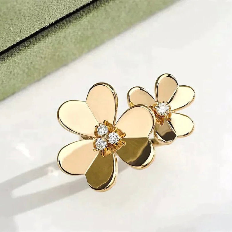[Lora]CLOVER COMOS GOLD DIAMOND RING