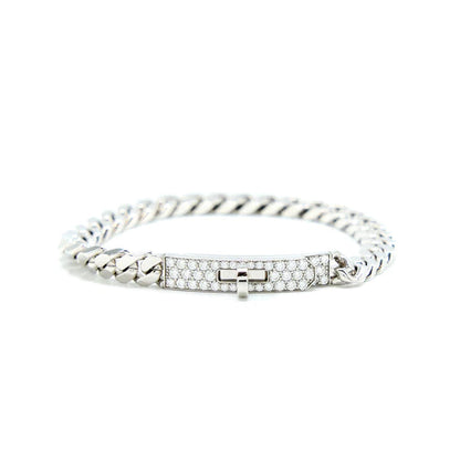[LORA]KELLY CHAIN SILVER DIAMOND BRACELET