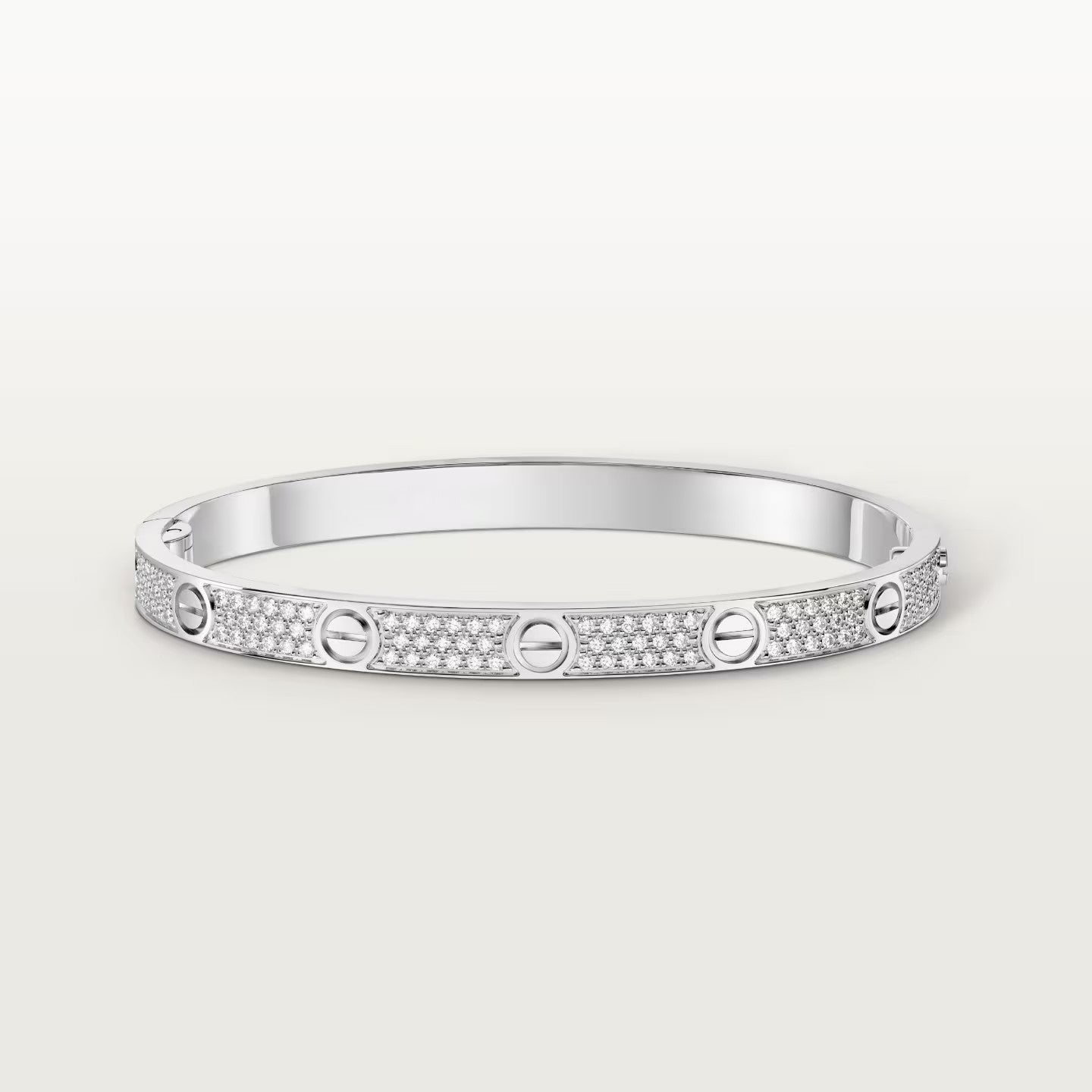 [LORA] LOVE BRACELET 4.8MM DIAMOND-PAVED