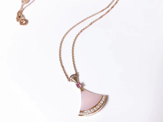[LORA]DREAM NECKLACE PINK MOP DIAMOND