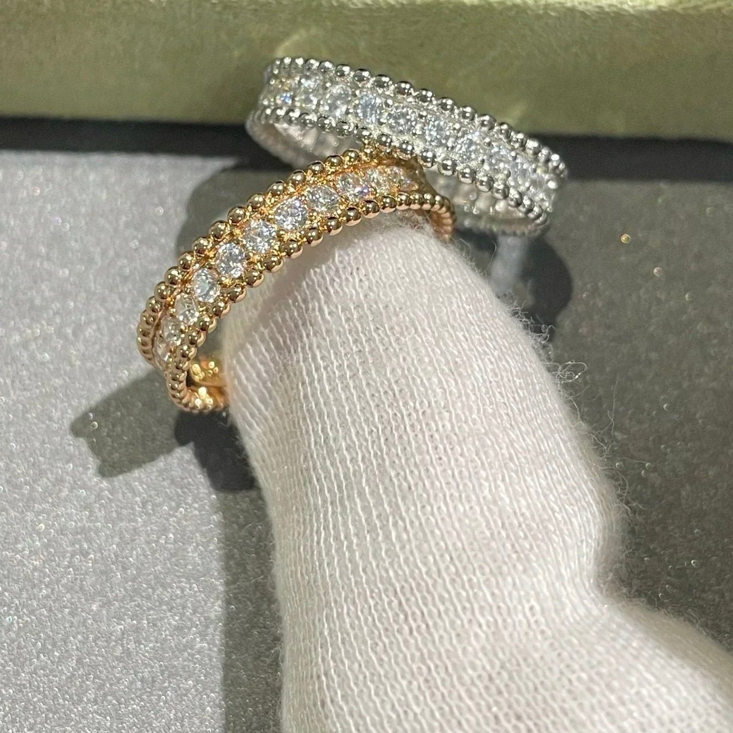 [Lora]PERLEE DIAMOND SILVER RING
