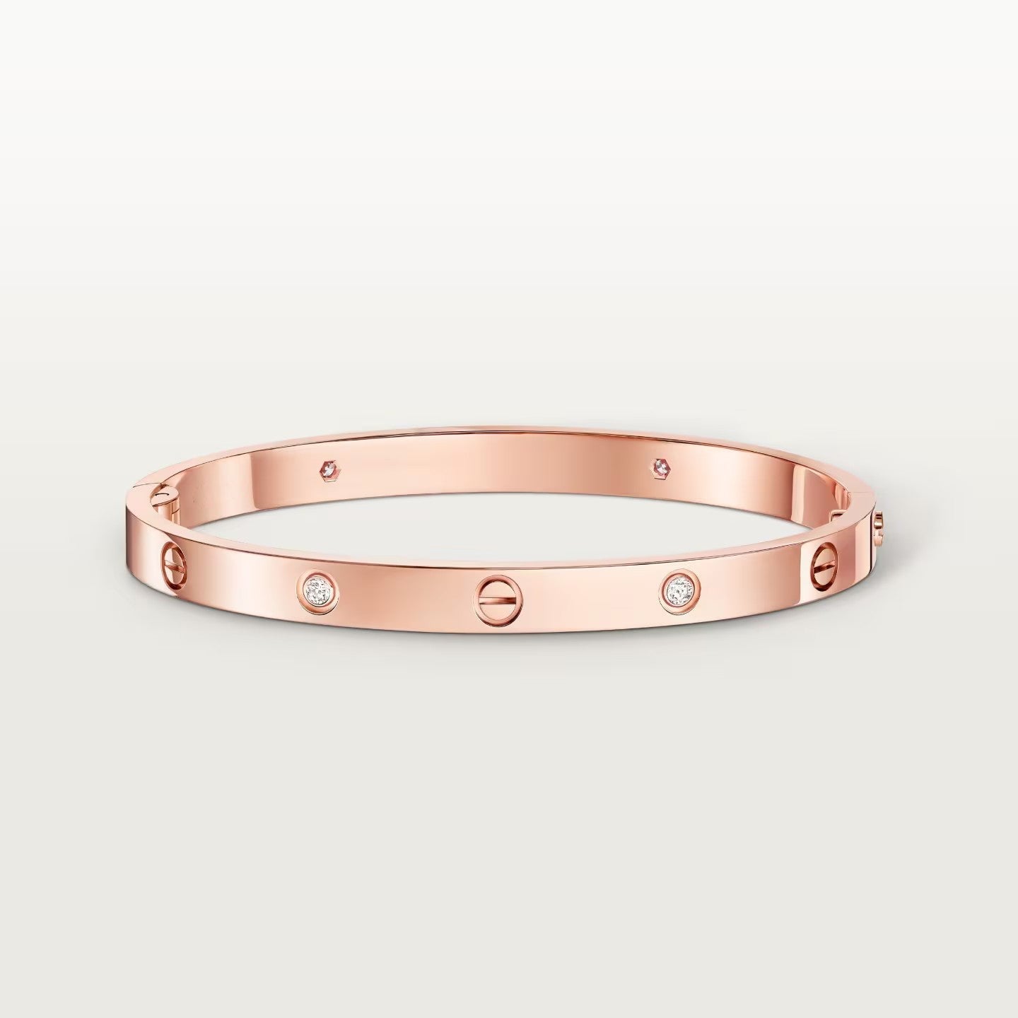 [LORA] LOVE BRACELET 4.8MM 4 DIAMONDS