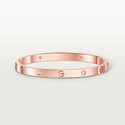 [LORA] LOVE BRACELET 4.8MM 4 DIAMONDS