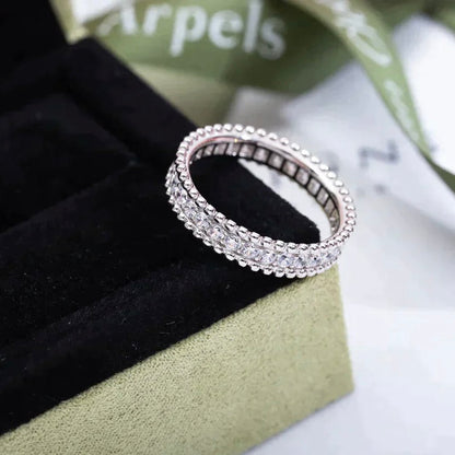 [LORA]PERLEE DIAMOND SILVER RING