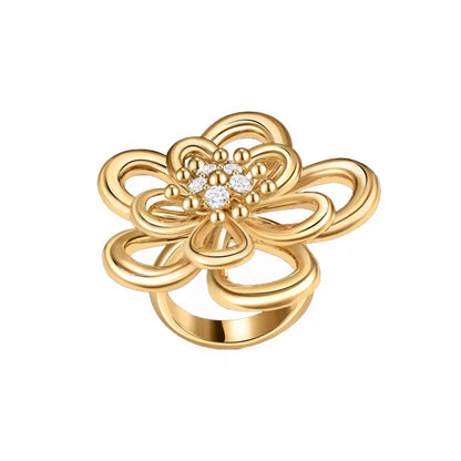 [LORA] FLOWERLACE RING 5 DIAMONDS