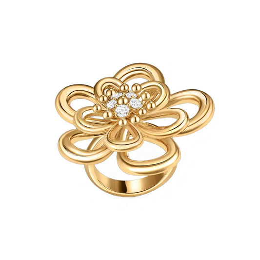 [LORA] FLOWERLACE RING 5 DIAMONDS