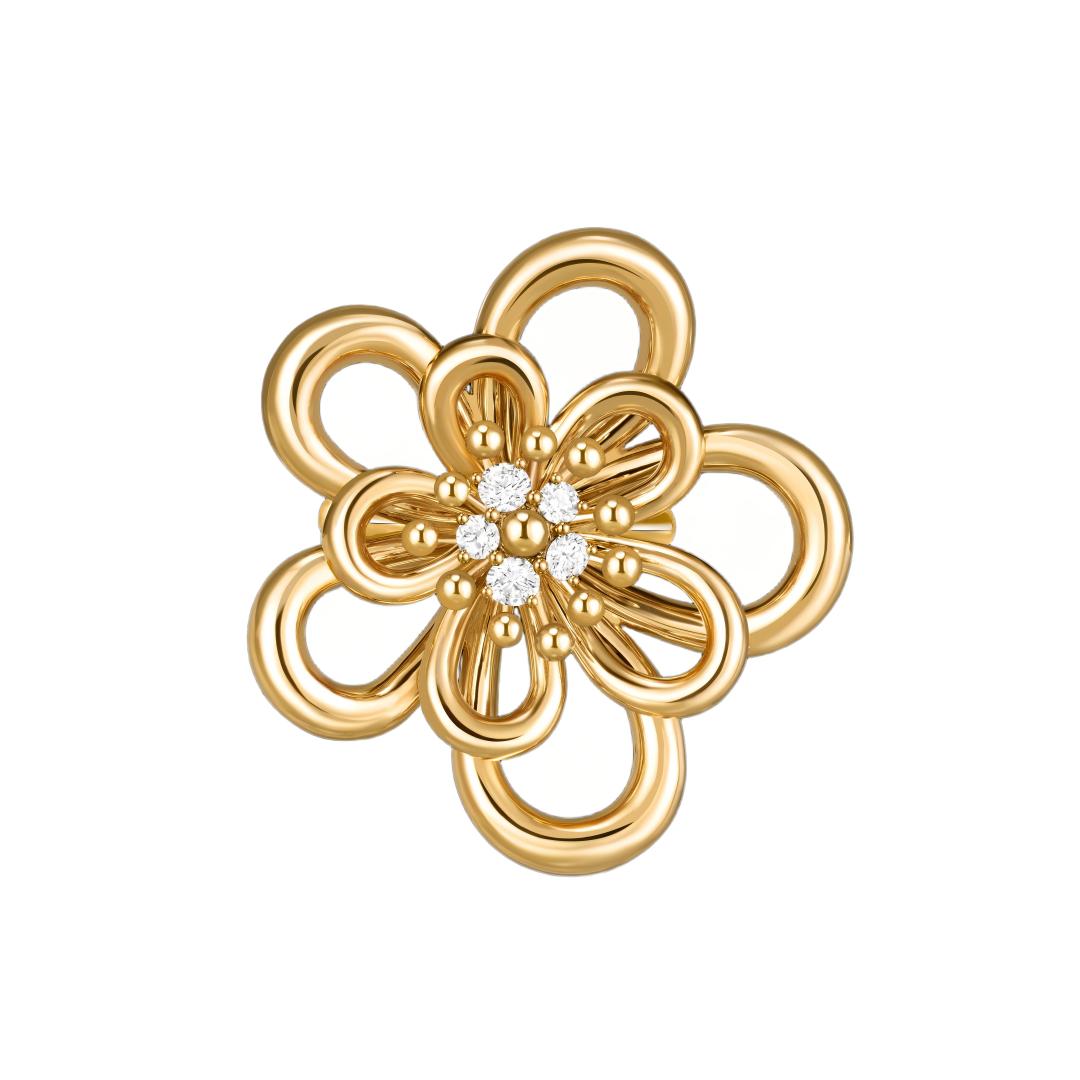 [LORA] FLOWERLACE RING 5 DIAMONDS