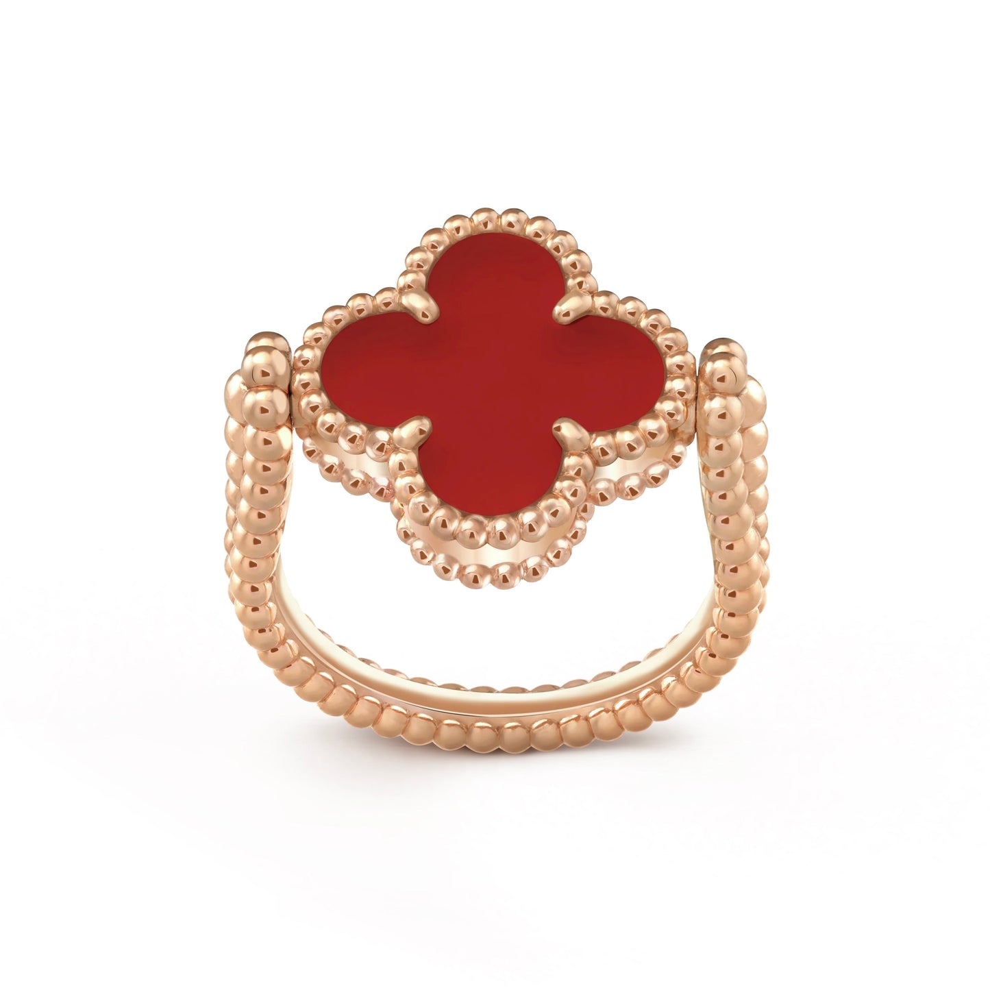 [LORA]CLOVER RIVERSIBLE PINK GOLD RING