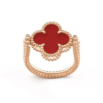 [LORA]CLOVER RIVERSIBLE PINK GOLD RING