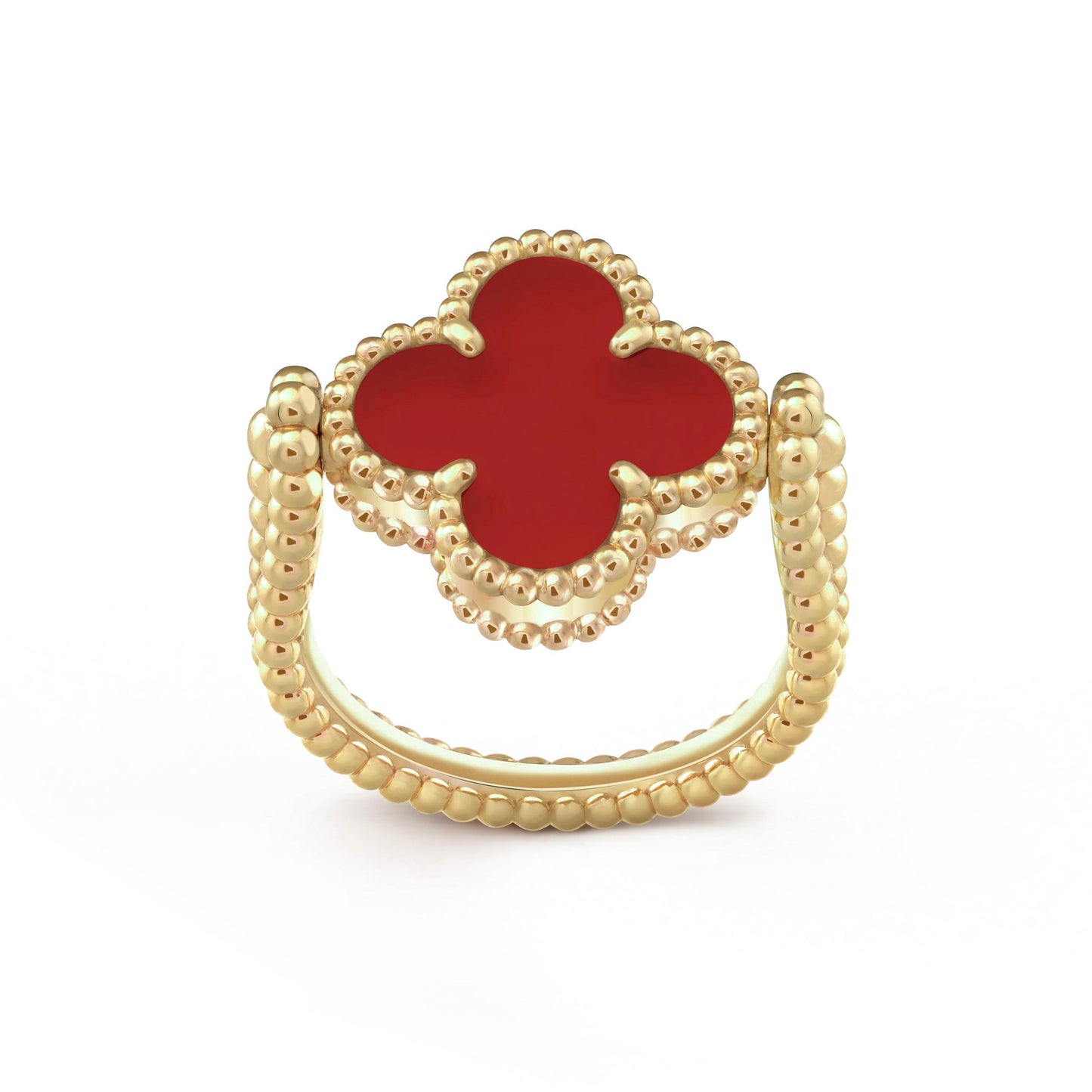 [Lora]CLOVER RIVERSIBLE RING GOLD COLLECTION
