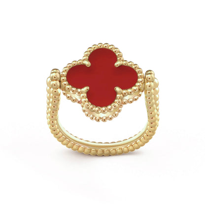 [Lora]CLOVER RIVERSIBLE RING GOLD COLLECTION