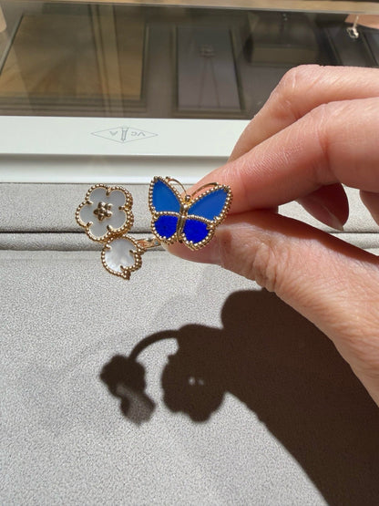 [LORA]LUCKY SPRING BUTTERFLY OPEN-FACE RINGS