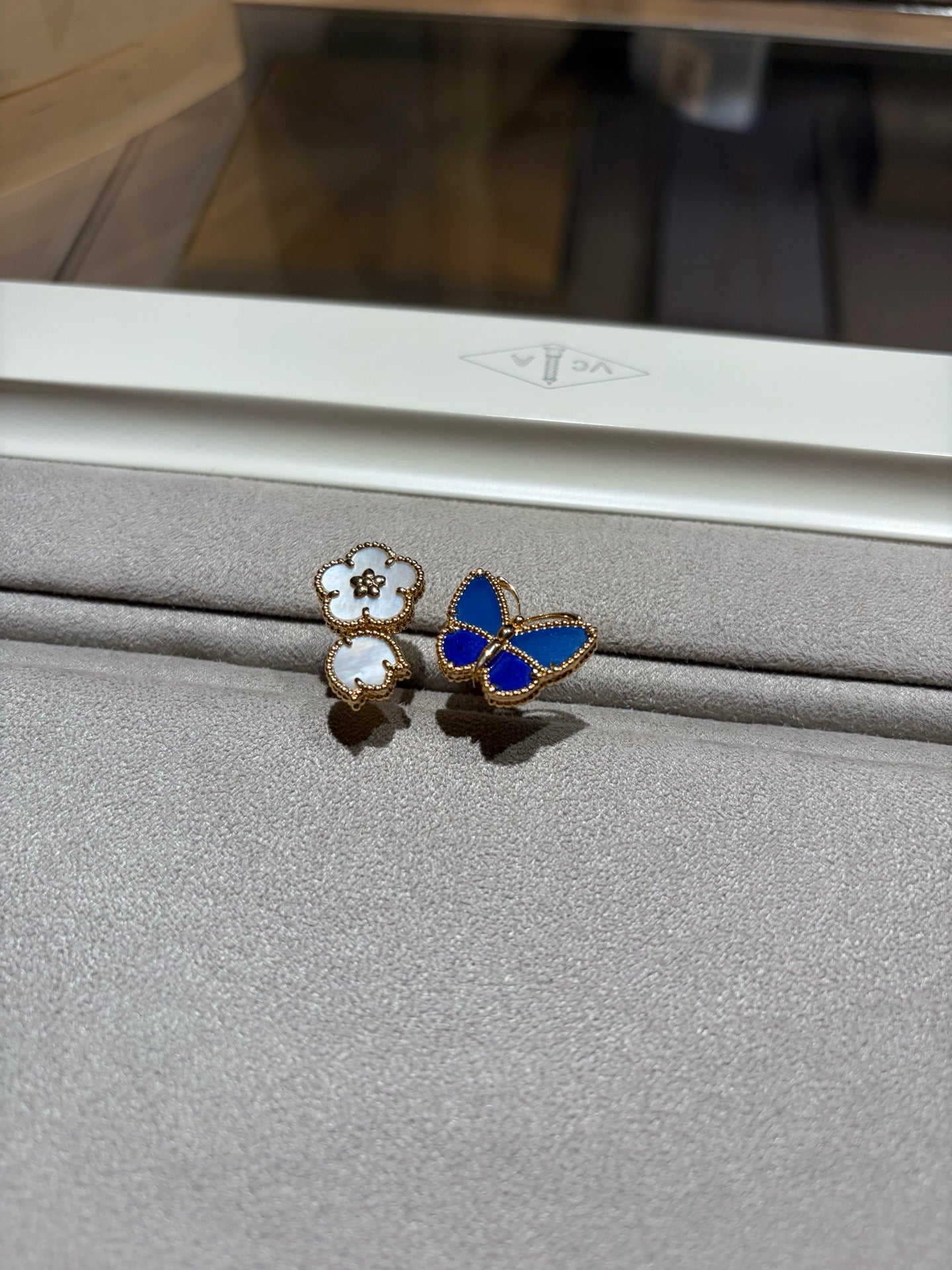 [LORA]LUCKY SPRING BUTTERFLY OPEN-FACE RINGS