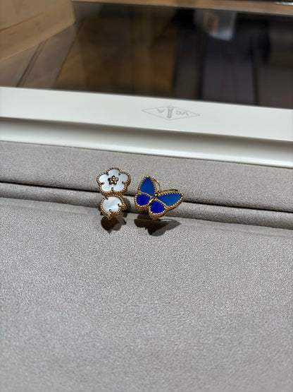 [LORA]LUCKY SPRING BUTTERFLY OPEN-FACE RINGS