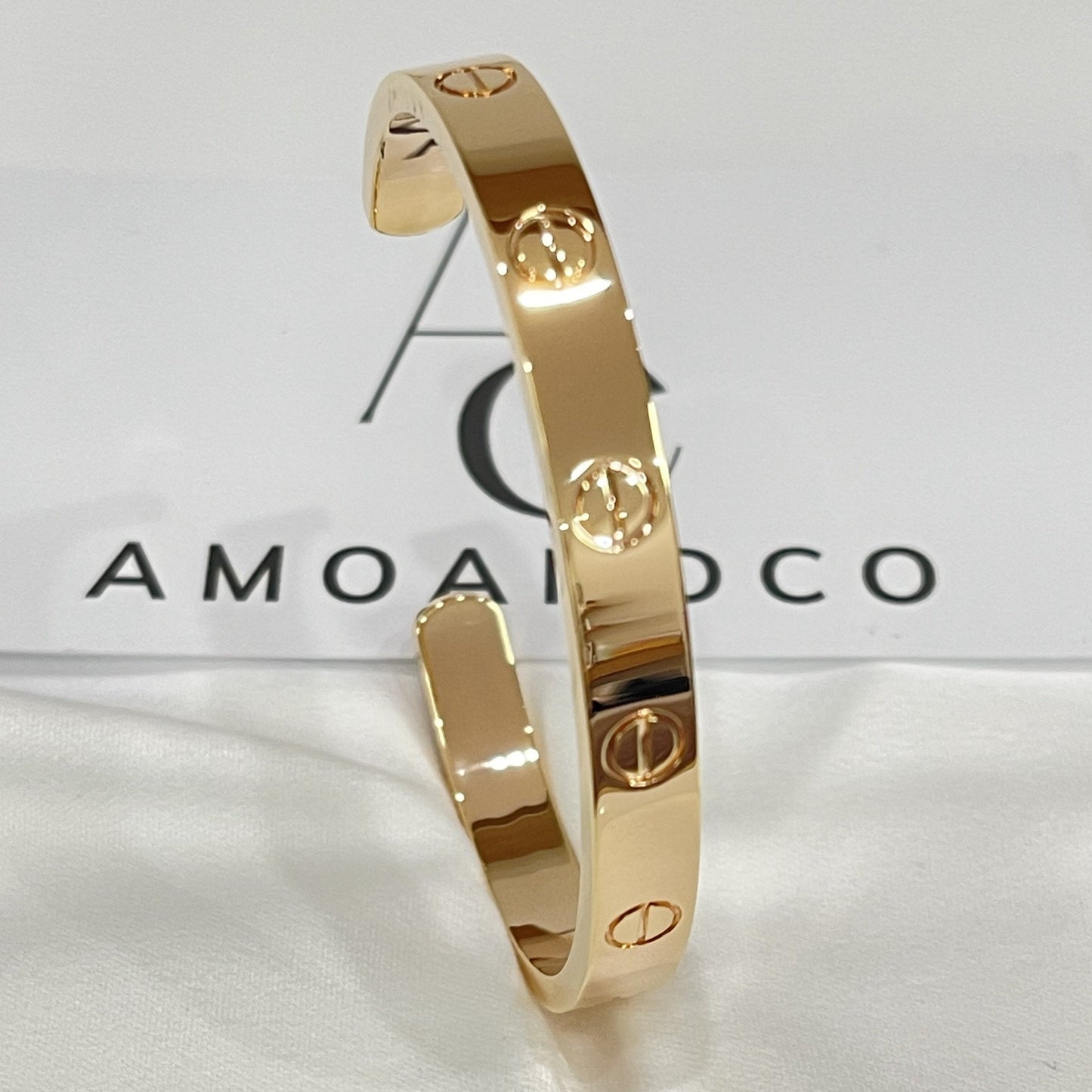 [LORA]LOVE BRACELET 6.1MM OPEN CUFF