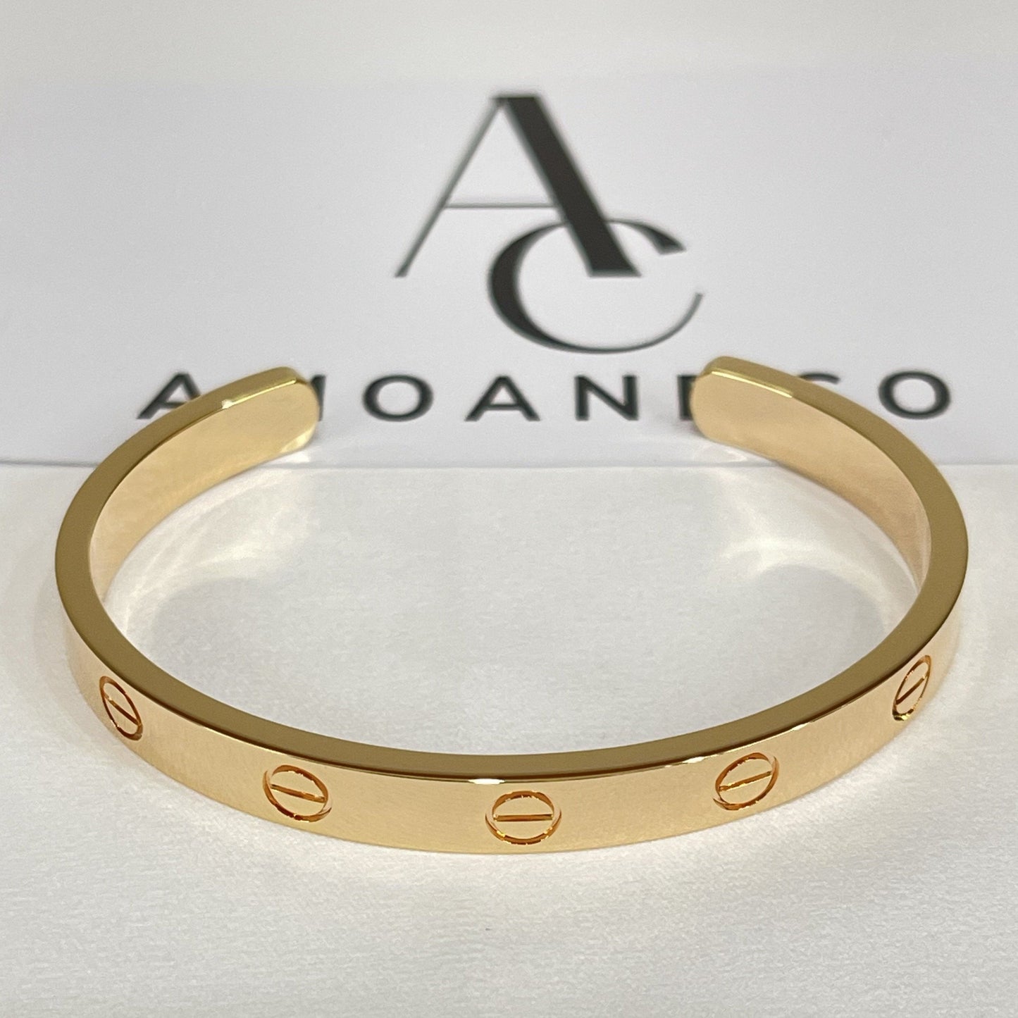 [LORA]LOVE BRACELET 6.1MM OPEN CUFF