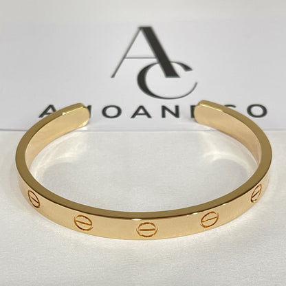 [LORA]LOVE BRACELET 6.1MM OPEN CUFF