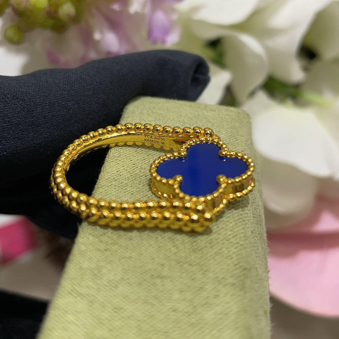 [Lora]CLOVER RIVERSIBLE RING GOLD COLLECTION