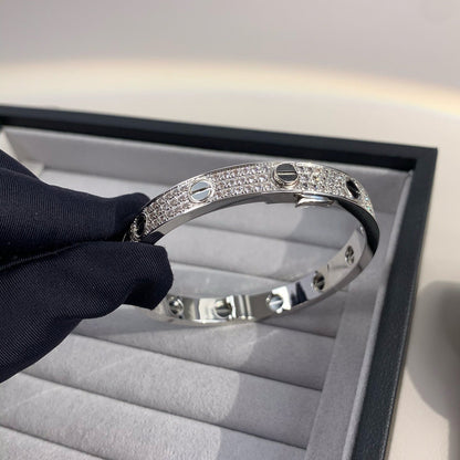 [LORA]LOVE BRACELET 6.1MM DIAMOND-PAVED CERAMIC