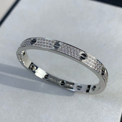 [LORA] LOVE BRACELET 6.1MM DIAMOND-PAVED CERAMIC