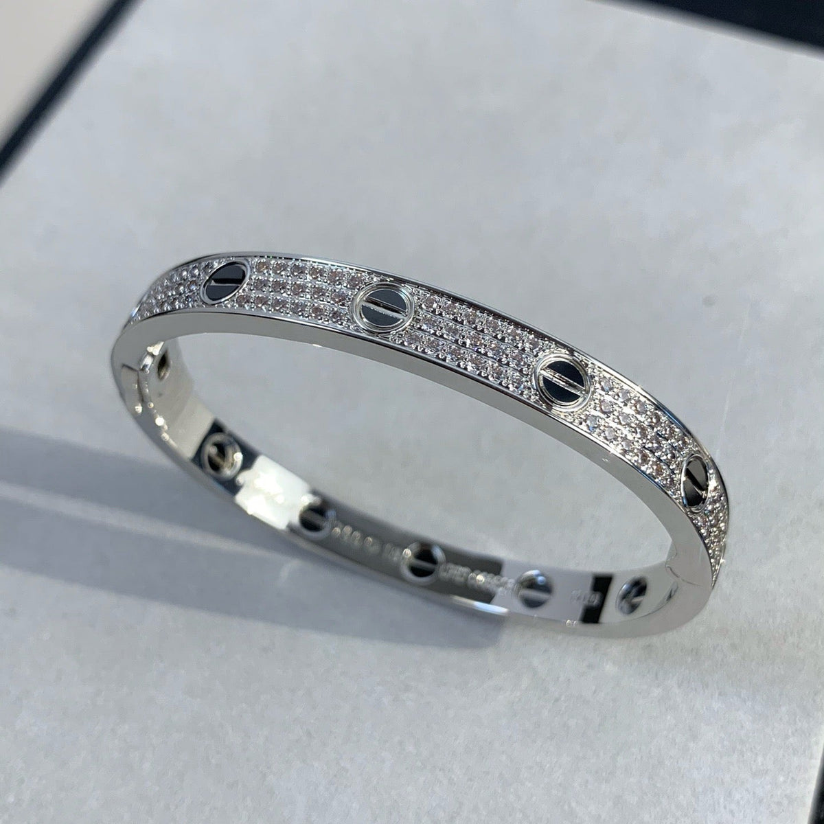 [Lora] LOVE BRACELET 6.1MM DIAMOND-PAVED CERAMIC