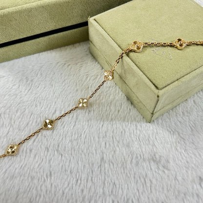 [Lora]CLOVER 6 MOTIF DIAMOND BRACELET