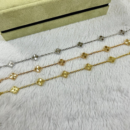 [Lora]CLOVER 6 MOTIF DIAMOND BRACELET
