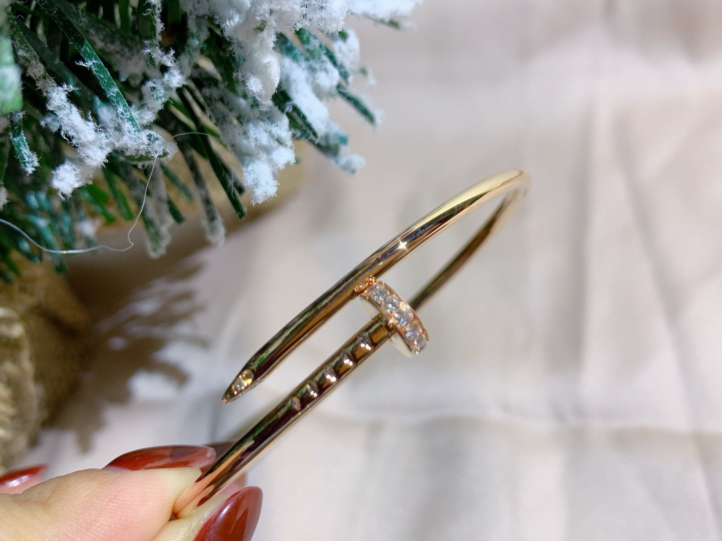 [LORA]JUSTE BRACELET 2.5MM DIAMONDS