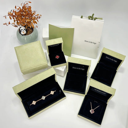 [Lora]CLOVER MINI 9.5MM CARNELIANS NECKLACE COLLECTION