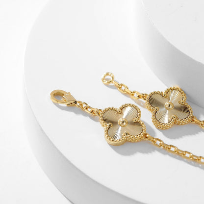 [Lora]CLOVER 10 MOTIFS LASER NECKLACE