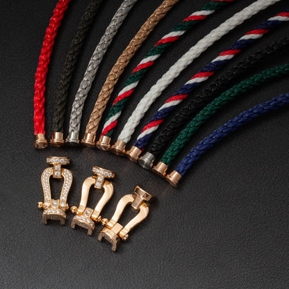 [LORA]FORCE LARGE HORSESHOE NO DIAMOND BRACELET GOLD