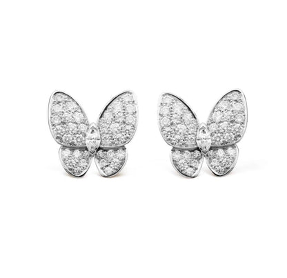 [LORA]BUTTERFLY ALL DIAMOND EARRINGS