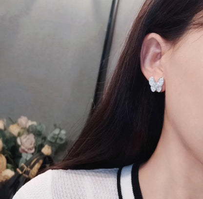 [LORA]BUTTERFLY ALL DIAMOND EARRINGS