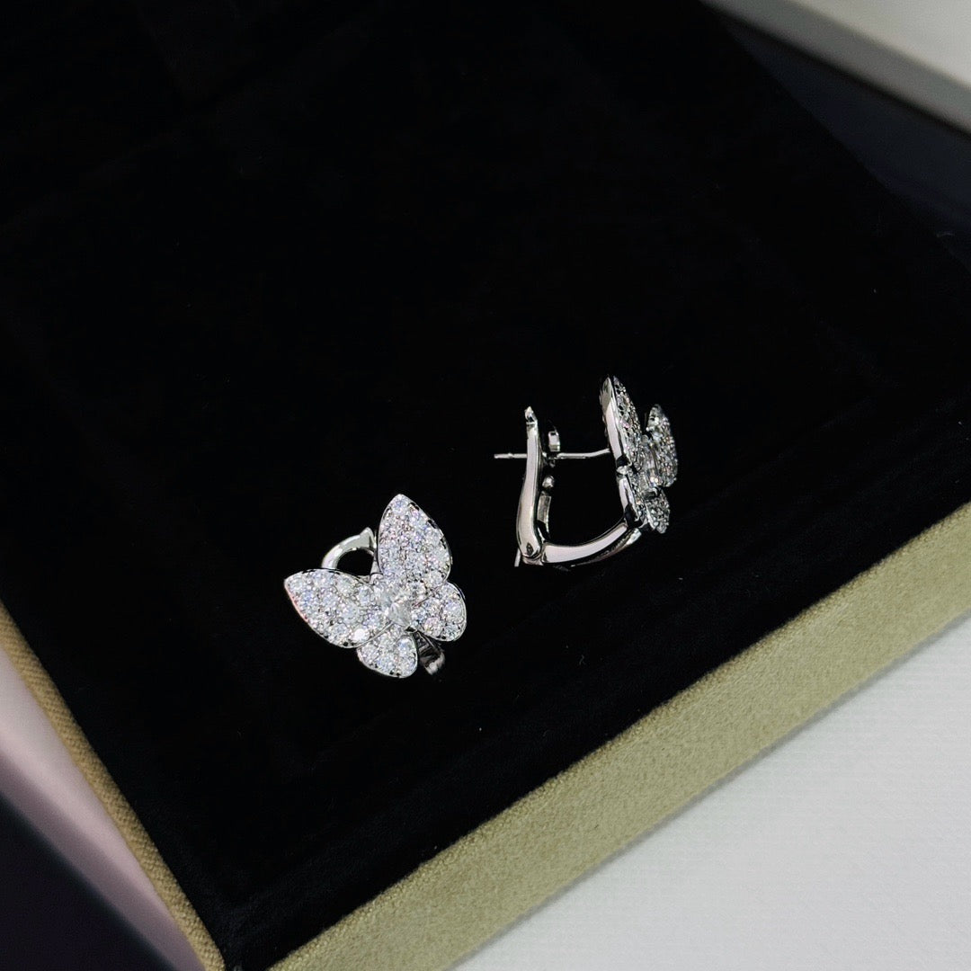 [Lora]BUTTERFLY ALL DIAMOND EARRINGS