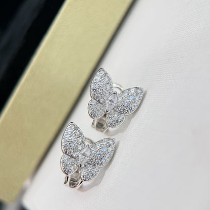 [LORA]BUTTERFLY ALL DIAMOND EARRINGS
