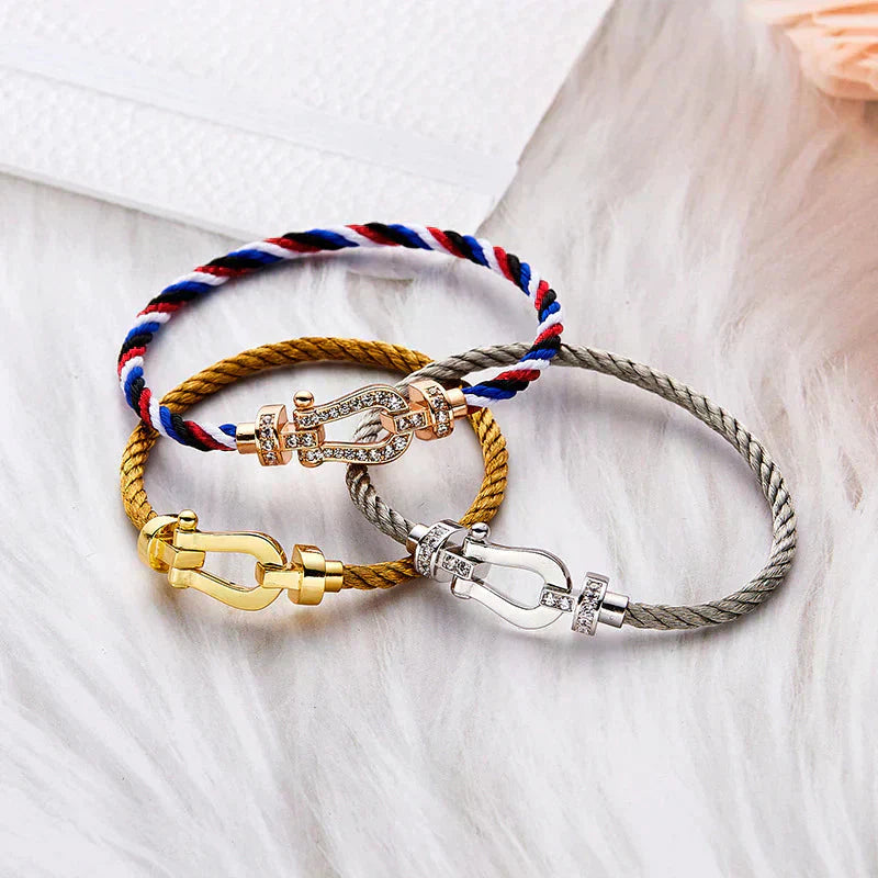 [LORA]FORCE LARGE HORSESHOE NO DIAMOND BRACELET GOLD