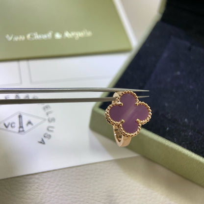 [Lora]CLOVER  PURPLE VIOLET RING