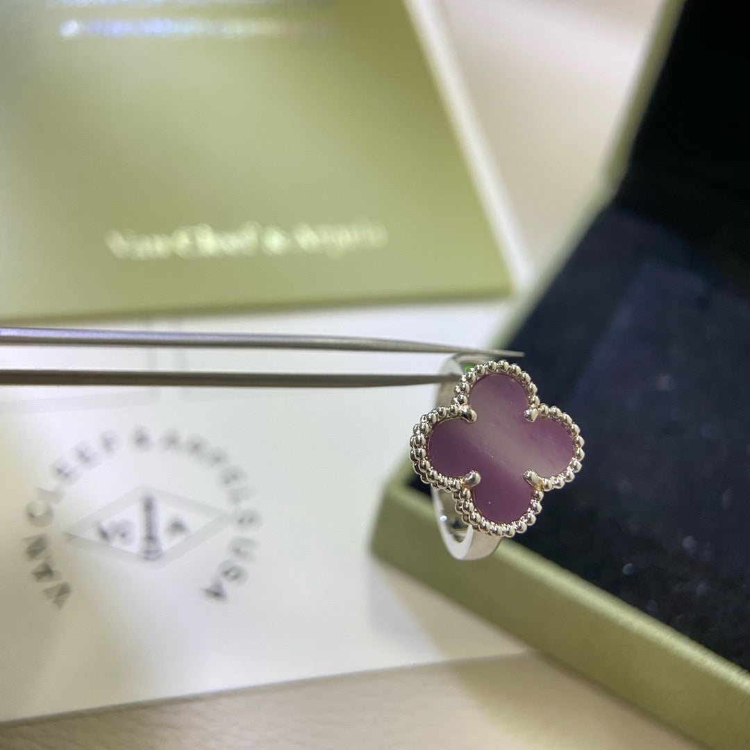 [LORA]CLOVER  PURPLE VIOLET RING