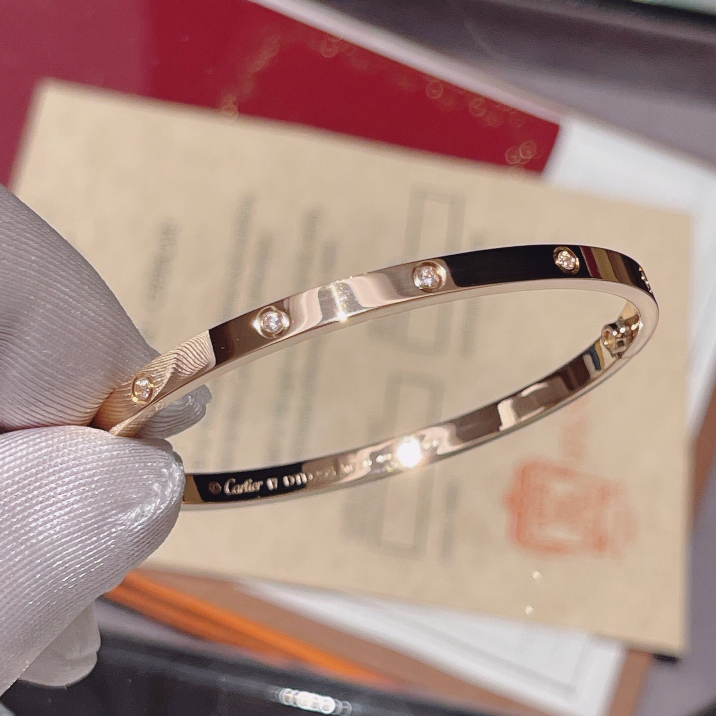 [LORA] LOVE BRACELET 3.65MM 10 DIAMONDS