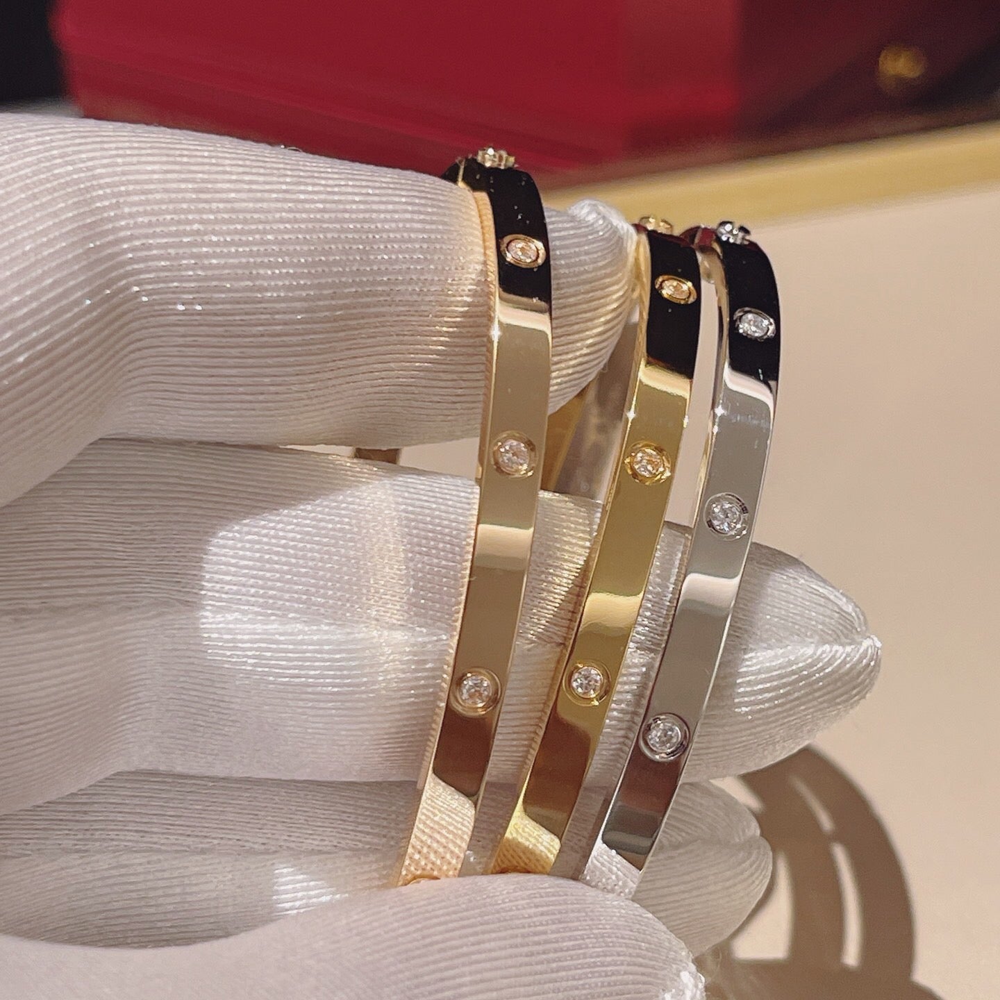 [LORA] LOVE BRACELET 3.65MM 10 DIAMONDS