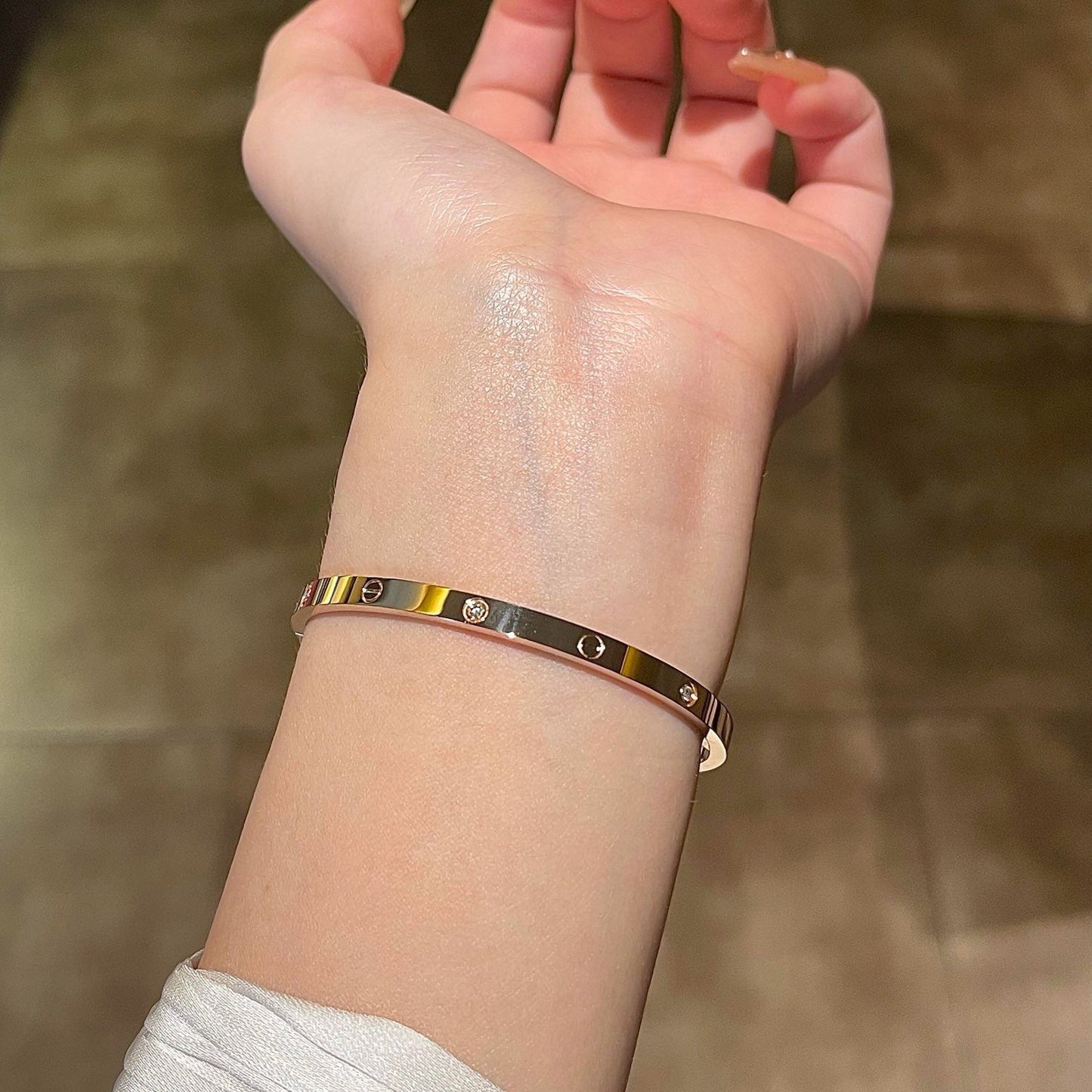 [LORA] LOVE BRACELET 3.65MM 6 DIAMONDS